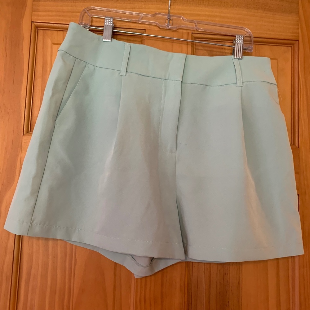 Express light green shorts